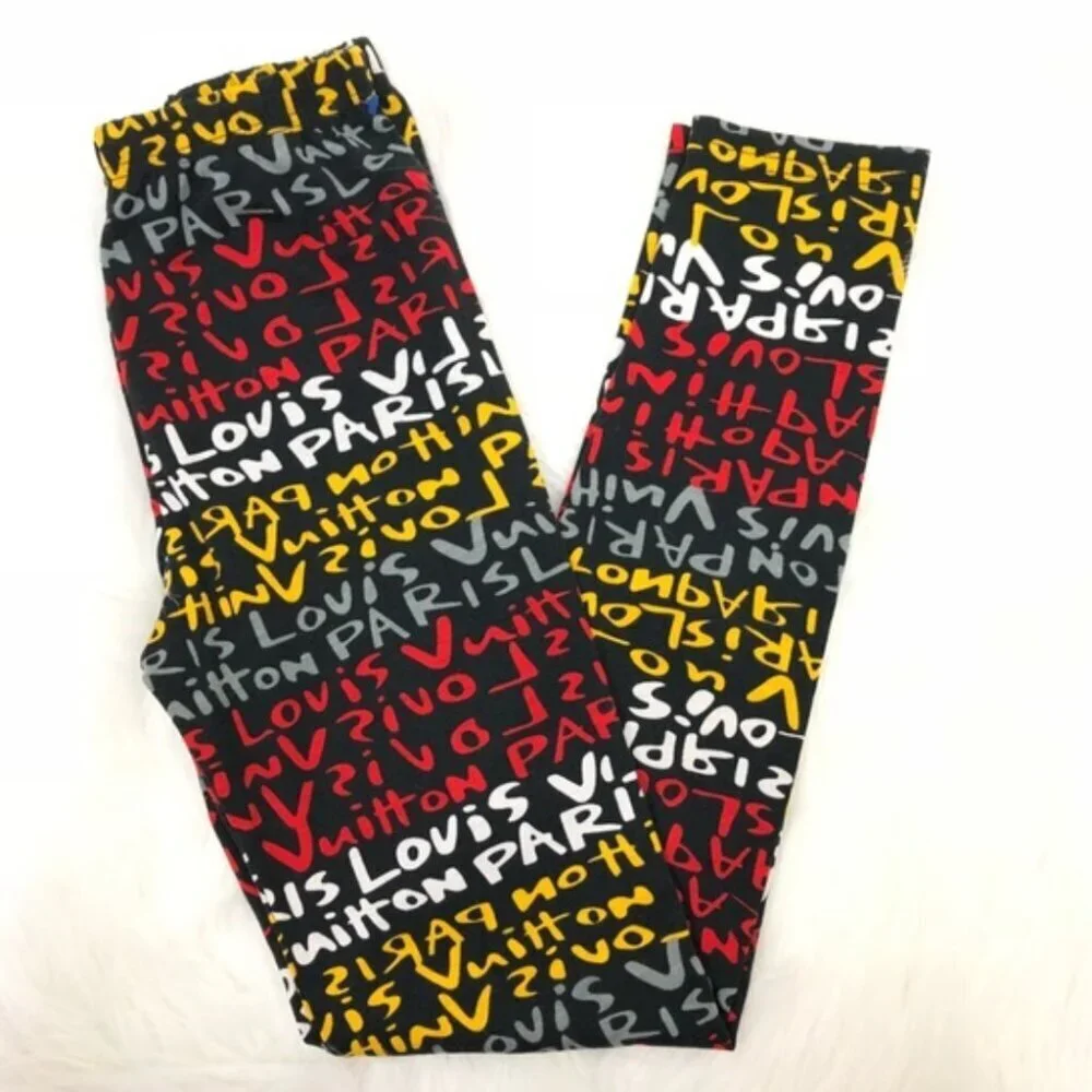 Louis Vuitton Leggings - Graffiti multicolor - Size 52-54